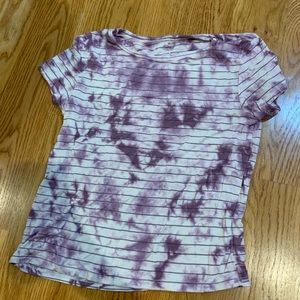 Striped tie die American Eagle top